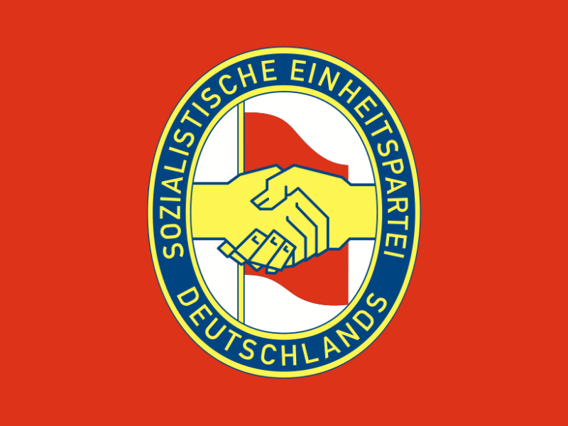 The Flag of The Socialist Unity Party of The German Democratic Party (From The Author’s Collection #2)